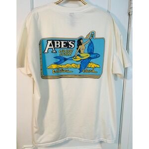 Abe's Liquor Store Catalina Island Mermaid Graphic T-Shirt 2000s Hanes / Size L